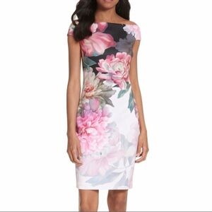 Ted Baker Floral Off Shoulder Dress, Ted Size 1, US size 2-4